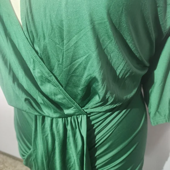 NWT Baltic Born Mimi Hunter Green Wrap Midi Dress - Picture 5 of 6